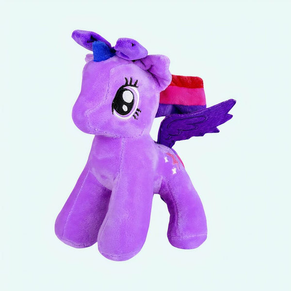 Peluche poupée licorne violette