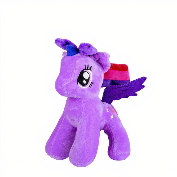 Peluche poupée licorne violette