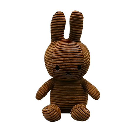 Peluche Miffy côtelé marron