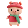 Peluche cochon habillé tenue rose