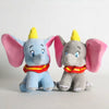 2 Peluches Dumbo l'éléphant bleue et grise