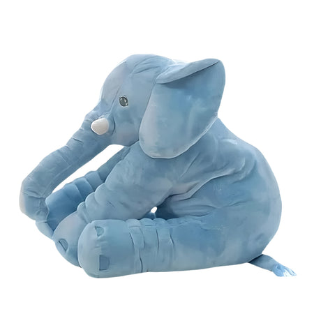 Peluche éléphant oreiller bleue