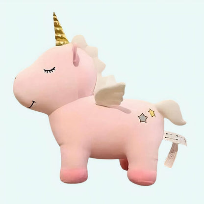 Peluche licorne rose