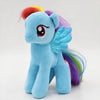 Peluche poupée licorne bleue