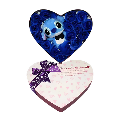 Peluche Stitch coffret amour