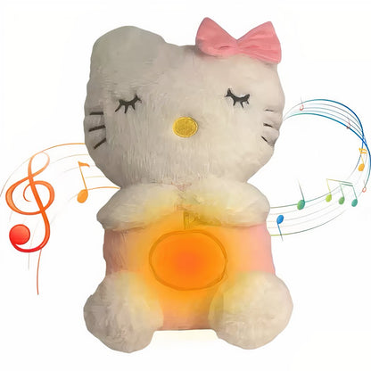 Peluche taureau qui respire avec berceuse apaisante
