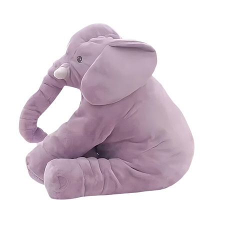 Peluche éléphant oreiller violet