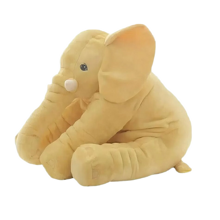 Peluche éléphant oreiller jaune