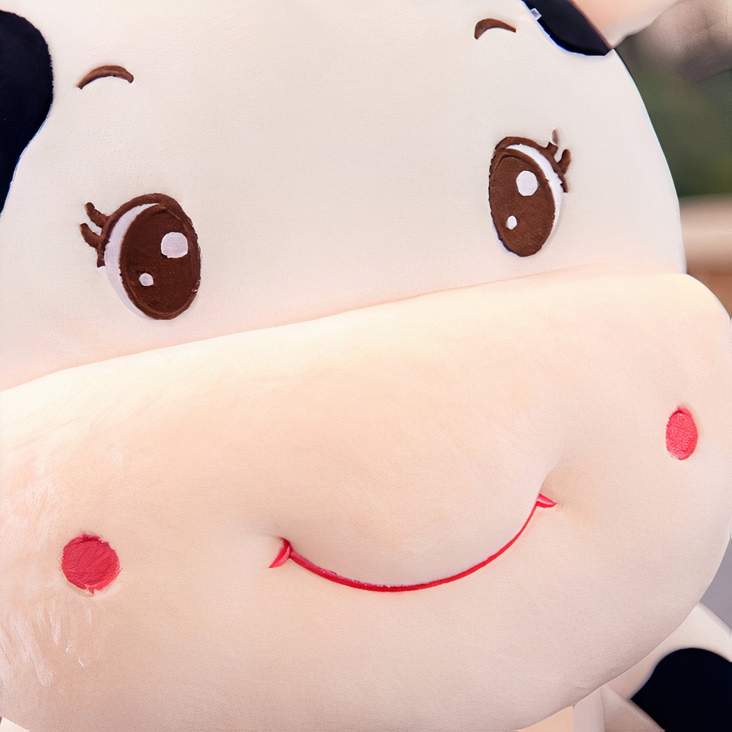 Peluche bébé vache brodé