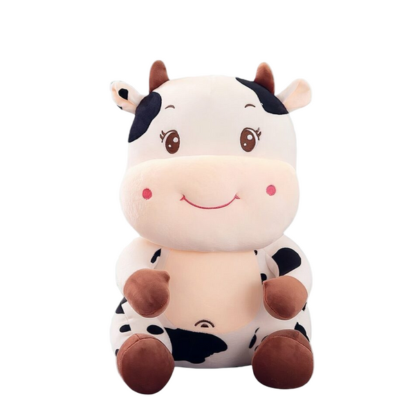 Peluche bébé vache brodé