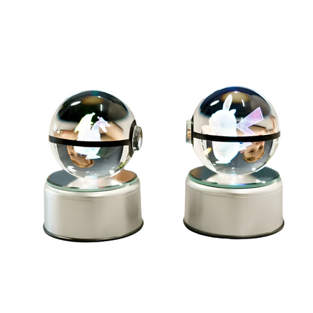 Pokéball Lumineuse en Cristal Pokémon