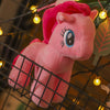 Peluche poupée licorne rose
