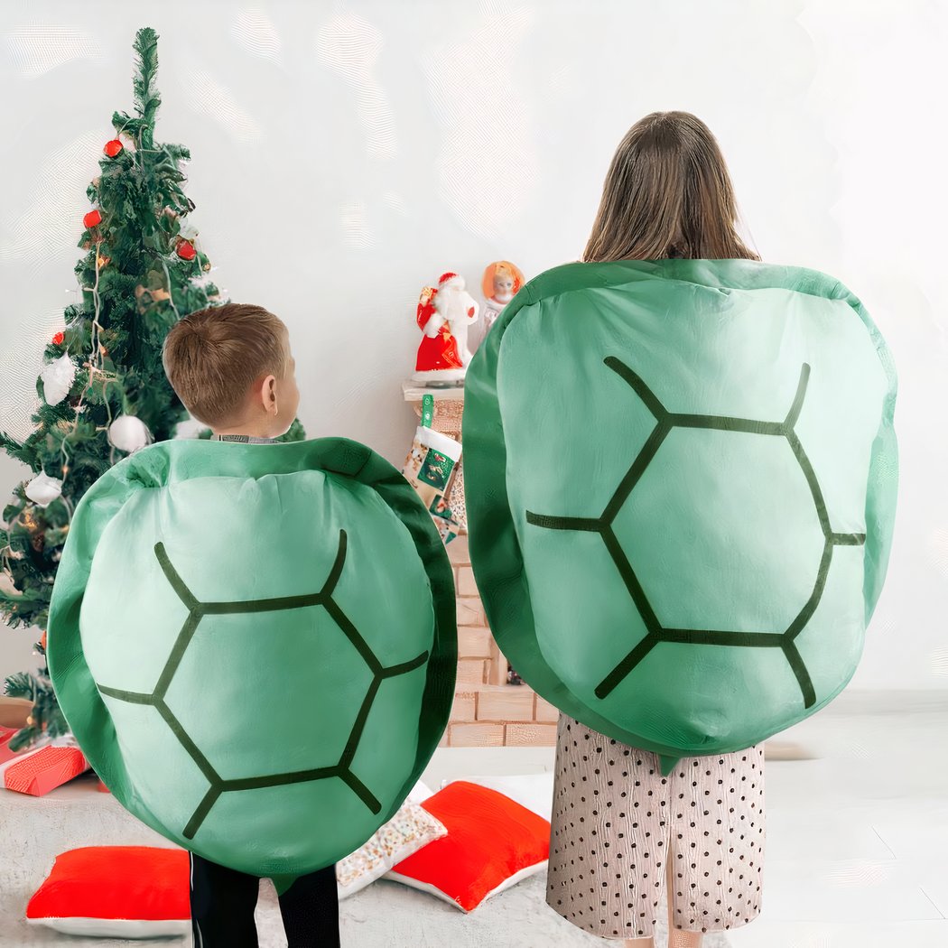 Coussin peluche carapace de tortue