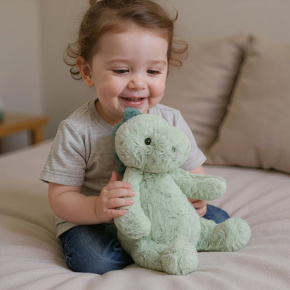 Peluche dinosaure vert ultra doux