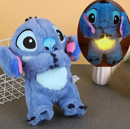 Peluche Stitch qui respire avec berceuse apaisante