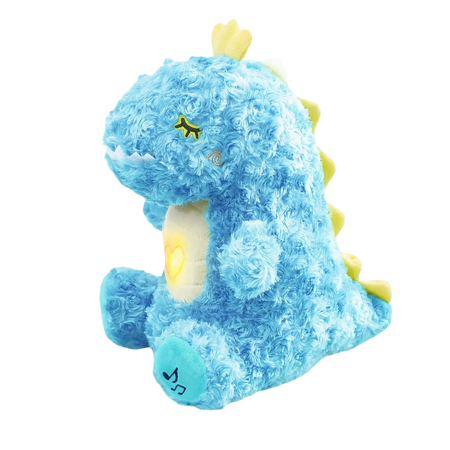 Peluche dinosaure mignon qui respire avec berceuse apaisante