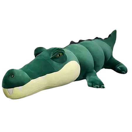 Peluche alligator bleu géante
