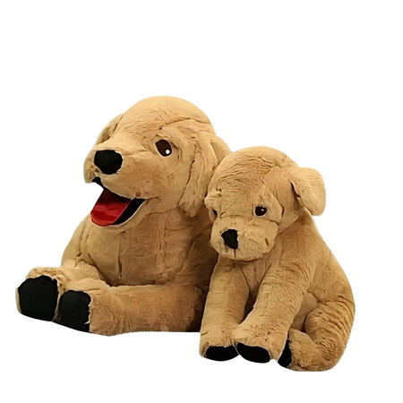 Peluche chien labrador doux