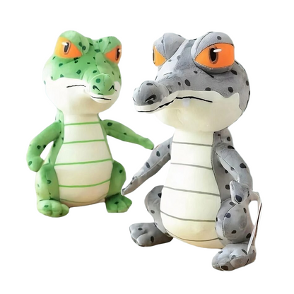 Peluche crocodile vert trop mignonne