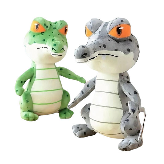 Peluche crocodile vert trop mignonne