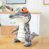 Peluche crocodile gris trop mignonne