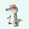 Peluche crocodile gris trop mignonne