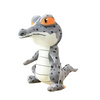 Peluche crocodile gris trop mignonne
