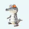 Peluche crocodile gris trop mignonne