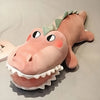Peluche rigolote crocodile rose