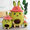 Peluche avocat mignon avec chapeau