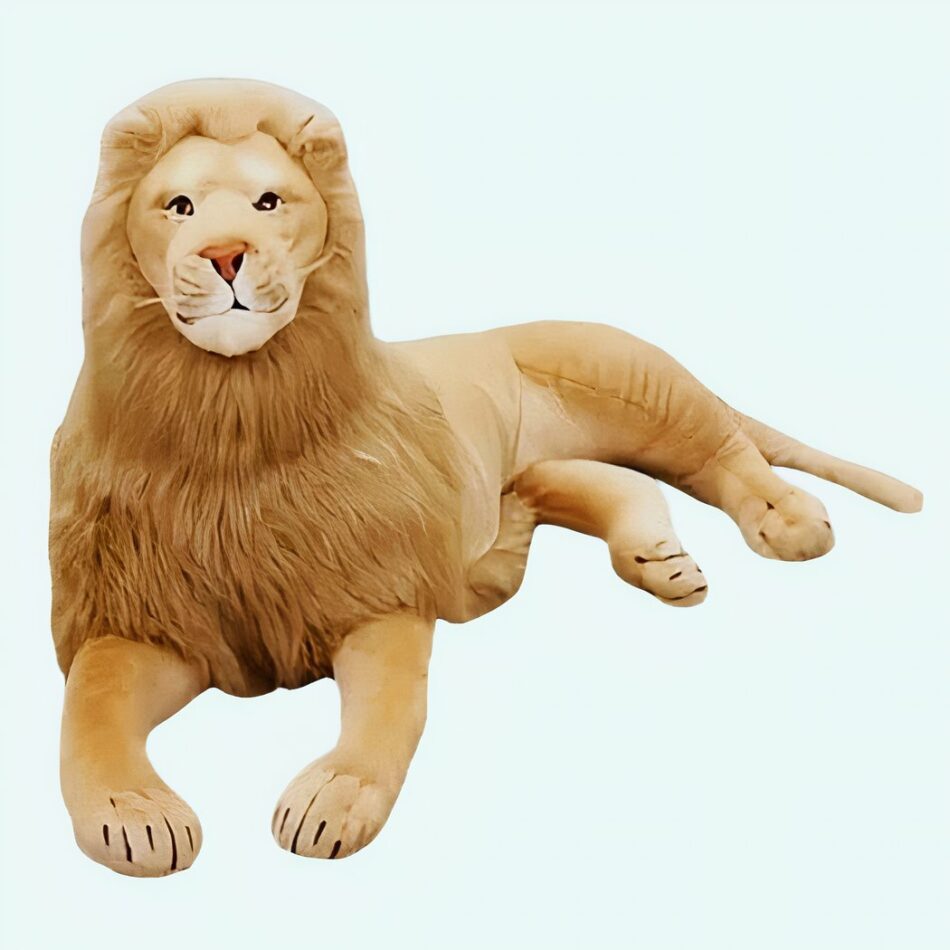 Grande peluche lion