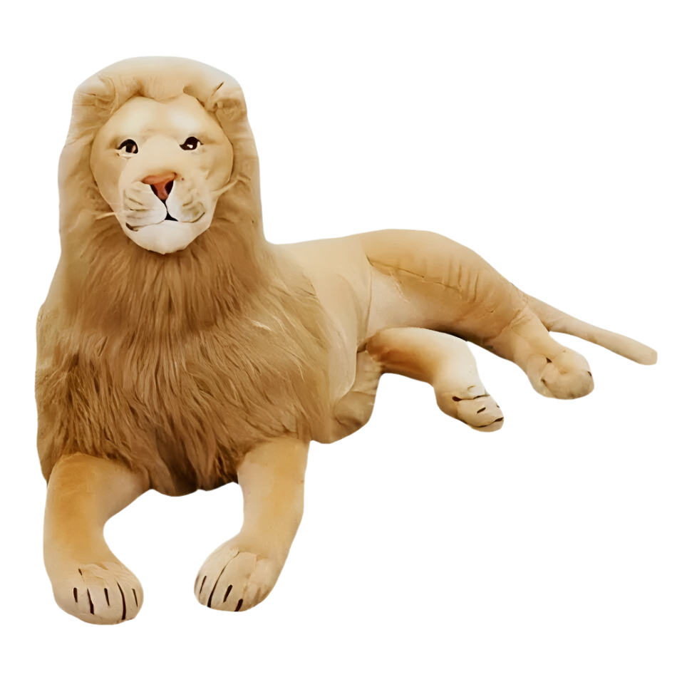 Grande peluche lion