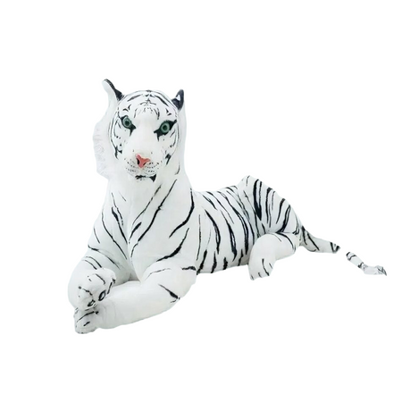 Grande peluche tigre blanc