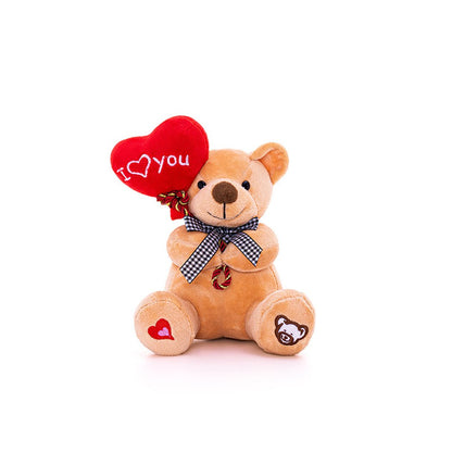Peluche ourson ballon I Love You 15 cm Naissance Douce Cadeau Enfant