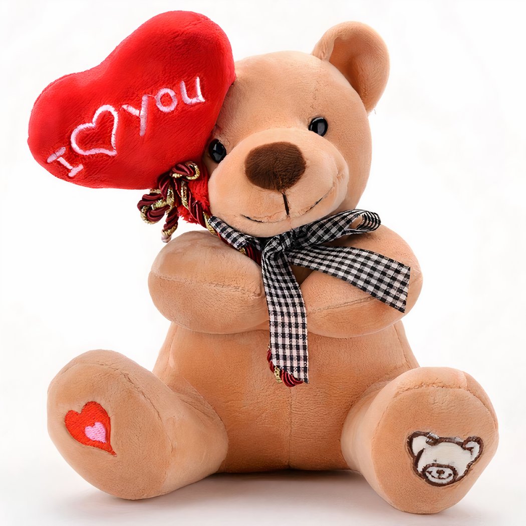 Ours en peluche avec coeur mignon
