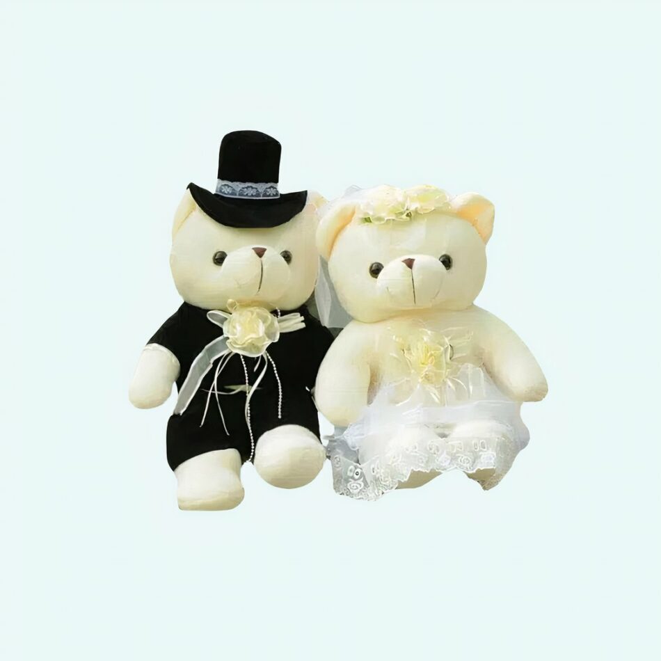 Ours en peluche romantique