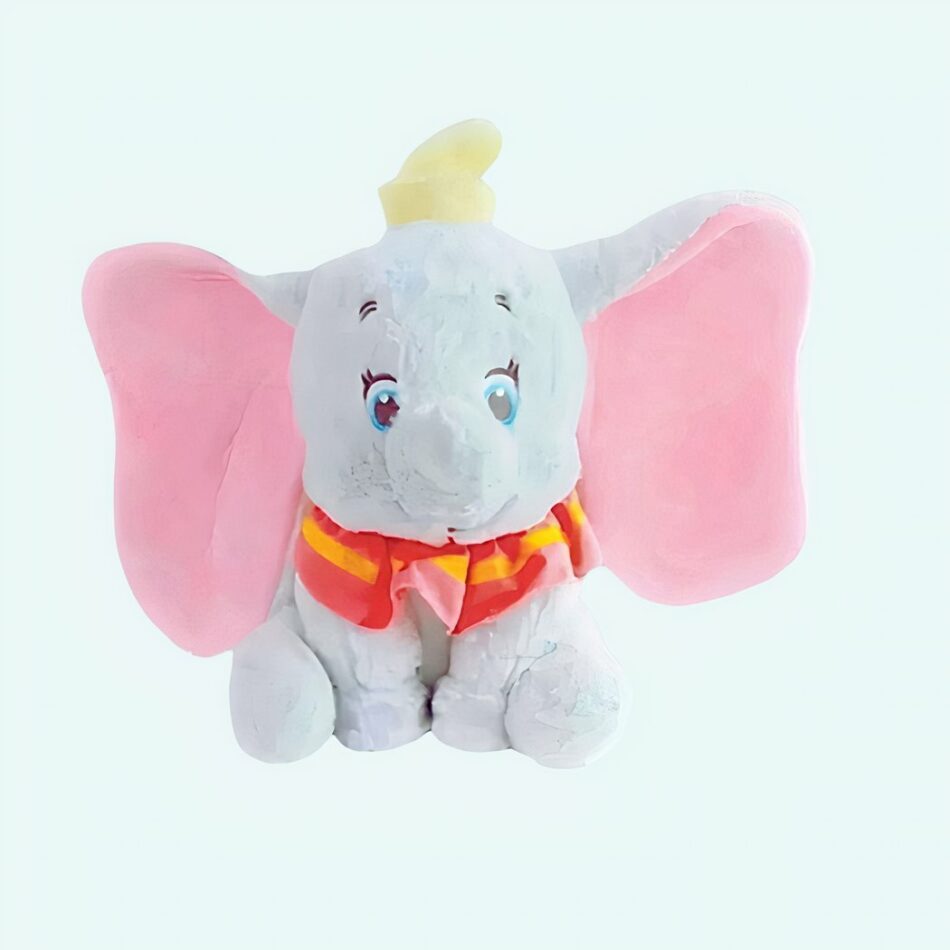 Peluche Dumbo gris tout doux
