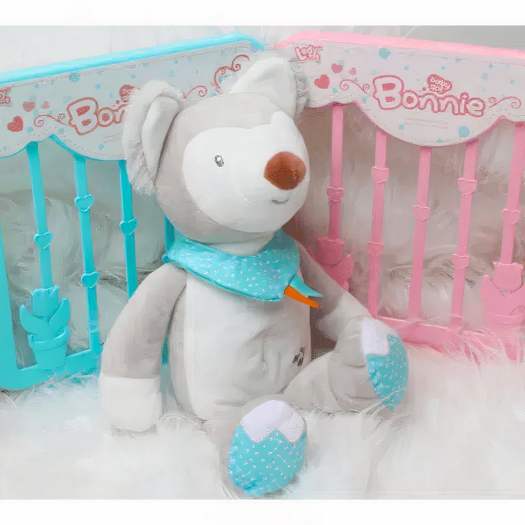 Peluche animal veilleuse musicale