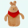 Peluche bouillotte lapin avec lacets