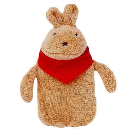 Peluche bouillotte lapin avec lacets