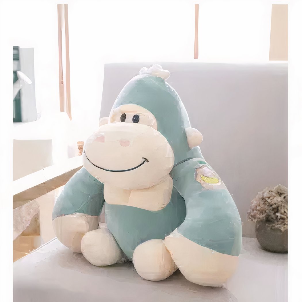 Peluche gorille bleu