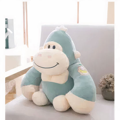 Peluche gorille bleu