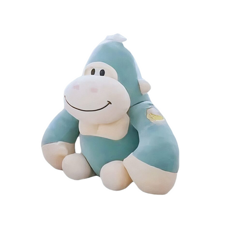 Peluche gorille bleu