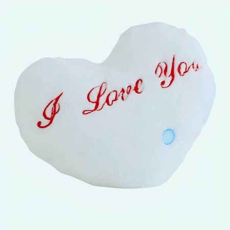 Peluche oreiller blanc I Love You