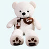 Peluche ours blanc pleine d'amour