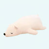 Peluche ours blanc qui dort