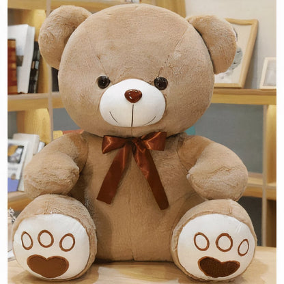Peluche ours rose à croquer