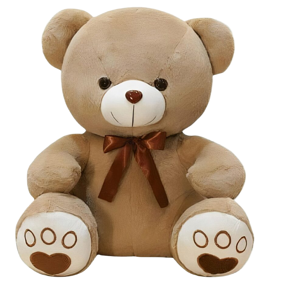 Peluche ours rose à croquer