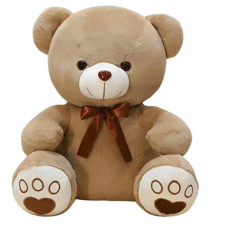 Peluche ours rose à croquer