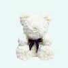 Peluche ours en fleurs Blanche